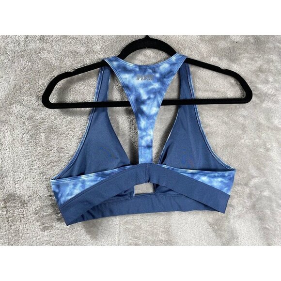 Victoria’s Secret PINK Blue Tie-Dye Sports Bra – Strappy Racerback – Size [S/M] - Picture 7 of 11
